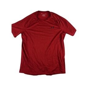 Under Armour Tech Tee Large Red Moisture-Wicking Athletic Shirt